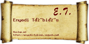 Enyedi Tóbiás névjegykártya